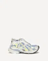 Balenciaga Sneaker Runner In Polyurethane And Polyester In Blue