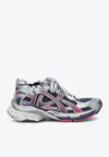 Balenciaga Runner Nylon And Mesh Sneakers In Navy  Red  & Grey