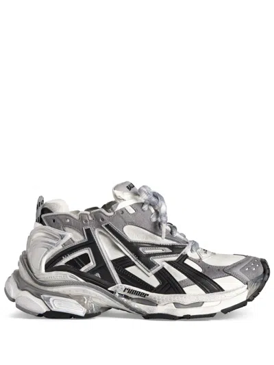 Balenciaga Runner Panelled-design Sneakers In Gray