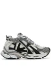 Balenciaga Dynamic Multicolor Runner Sneakers With Chunky Silhouette In 9012|greywhiteblack