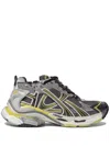 Balenciaga Runner Mesh And Faux Leather Sneakers In 灰色