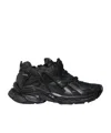 Balenciaga X Under Armour Runner Ripstop Sneakers In Black