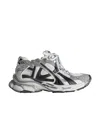 Balenciaga Dynamic Multicolor Runner Sneakers With Chunky Silhouette In Gray