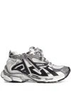 Balenciaga Dynamic Multicolor Runner Sneakers With Chunky Silhouette In White