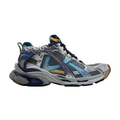 Pre-owned Balenciaga Runner Sneaker 'grey Orange Aqua' | Men's Size 40 In Gray