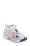 Balenciaga Runner Sneaker In White Multi