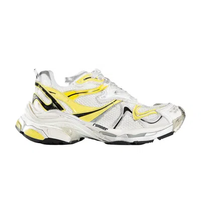 Pre-owned Balenciaga Runner Sneaker 'worn-out - White Yellow' | Men's Size 42