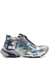 Balenciaga Multicolor Mesh And Rubber Runner Sneakers In 灰色
