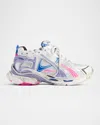 Balenciaga Runner Sneaker In 9554 Whit/lil/fl Pink/nav