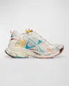 Balenciaga Runner Sneakers In 9754 Wht/yel/pink/blue