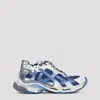 Balenciaga Runner Sneakers With Perforated Upper In Beige Navy Grey