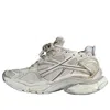 Balenciaga Runner Sneakers 'beige Nylon Suede-like Fabric' In Gray