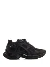 Balenciaga Men Runner Mesh And Leather Sneakers