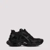 Balenciaga Men Runner Mesh And Leather Sneakers In Black