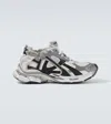 Balenciaga Dynamic Multicolor Runner Sneakers With Chunky Silhouette In Grey