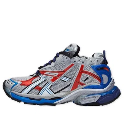 Balenciaga Runner Sneakers 'grey Blue Red Mesh And Nylon' In Multi