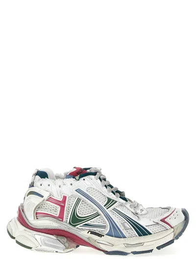Balenciaga Lace-up Sneakers In Multi