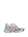 Balenciaga Mesh And Nylon Multicolor Worn-out Effect Runner Sneakers Shoes In Multi