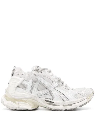 Balenciaga Runner Sneakers In White