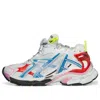 Balenciaga Runner Sneakers 'white Blue Red Mesh And Nylon' In Multi