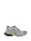Balenciaga Men White Gradient Runner Sneakers In White / Multicolor