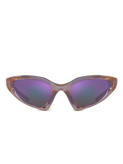 Balenciaga Runner Sunglasses In Purple