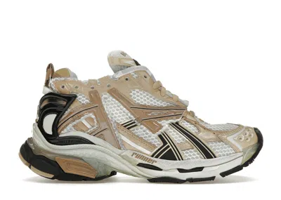 Pre-owned Balenciaga Runner (women's) Sneakers In Beige/white/black