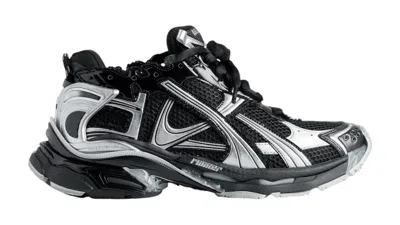 Pre-owned Balenciaga Runner Womens Sneakers In Black/silver In Multi