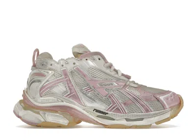 Pre-owned Balenciaga Runner (women's) Sneakers In Pink/white In Multi