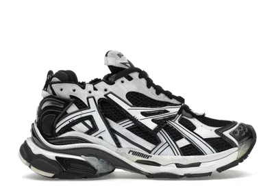 Pre-owned Balenciaga Runner (women's) Sneakers In White/black