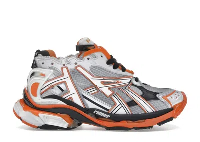 Pre-owned Balenciaga Runner (women's) Sneakers In White/black/orange In Multi