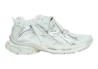 Pre-owned Balenciaga Runner (women's) Sneakers In White/grey/silver In Multi
