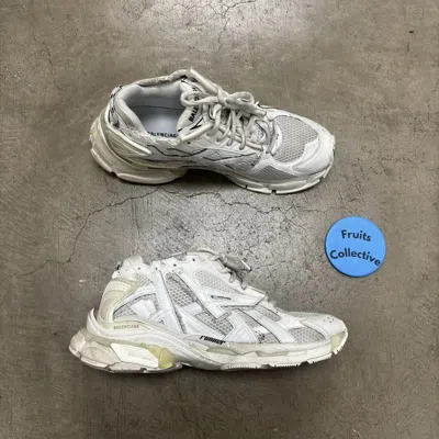Pre-owned Balenciaga Runners In White