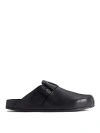 BALENCIAGA S BLACK SUNDAY CLOGS LOGO STRAP