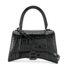 Balenciaga Mini Hourglass Handbag In Black
