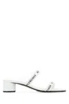 Balenciaga Logo-print Leather Sandals