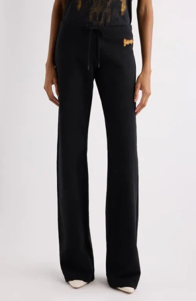 Balenciaga Sacré Coeur Low Rise Sweatpants In Black