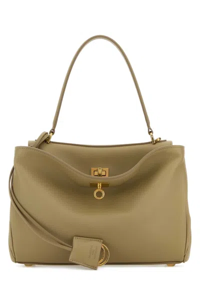 Balenciaga Sage Green Leather Small Rodeo Handbag
