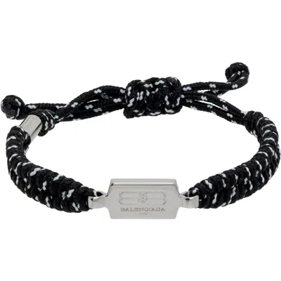 Balenciaga Saint-germain Lace Bracelet In 1912-blk/white/sh Si
