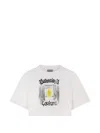 Balenciaga Cotton Salon De Couture Cropped T-shirt In White