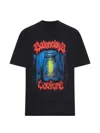 Balenciaga Cotton Salon De Couture Gothic T-shirt In Black