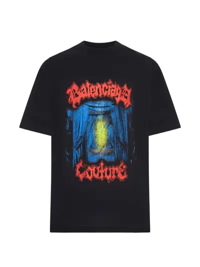 BALENCIAGA PRINTED SHORT-SLEEVE T-SHIRT