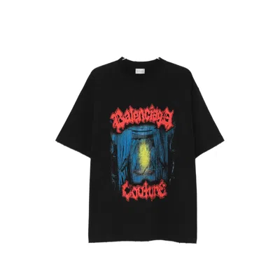 BALENCIAGA PRINTED SHORT-SLEEVE T-SHIRT