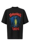 Balenciaga Cotton Salon De Couture Gothic T-shirt In Black