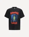 Balenciaga Cotton Salon De Couture Gothic T-shirt In Black