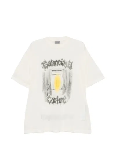 Balenciaga Salon De Couture T-shirt In White