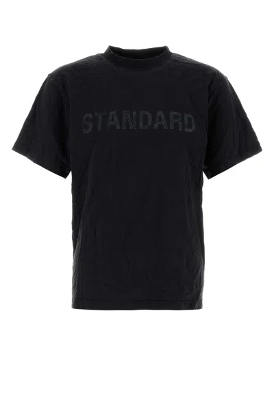 Balenciaga Standard Print Faded T-shirt In Black