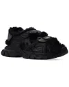 Balenciaga Track Monocolor Sandals In Black