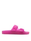 Balenciaga Mallorca Sandals In Transparent Pink Technical Polyurethane In Fuchsia