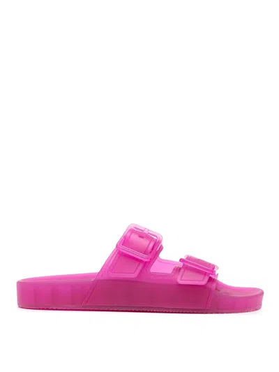 Balenciaga Mallorca Sandals In Transparent Pink Technical Polyurethane